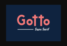 Gotto Font Poster 1