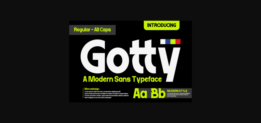 Gotty Font Poster 3