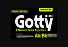 Gotty Font Gotty Font Poster 1