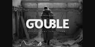 Gouble Font Poster 1