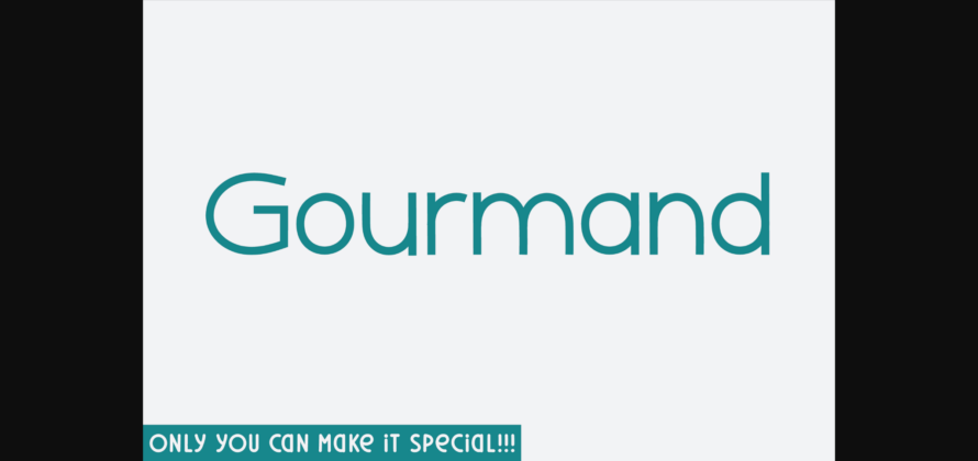Gourmand Font Poster 3