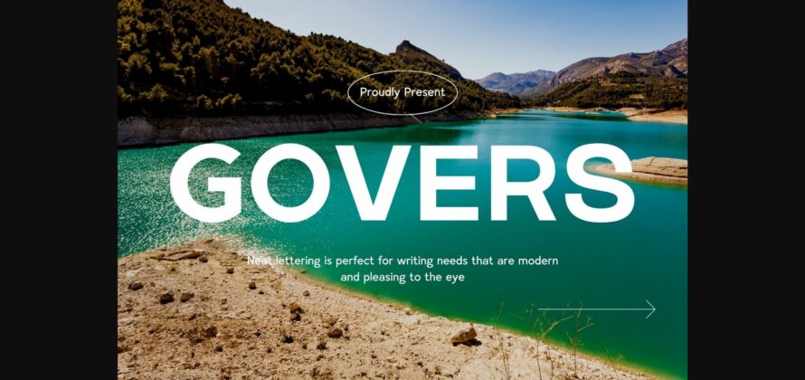 Govers Font Poster 3