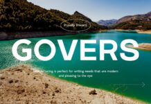 Govers Font Poster 1