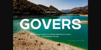 Govers Font Poster 1