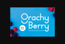 Grachy Berry Font Grachy Berry Font Poster 1