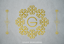 Grade Monogram Font Poster 1