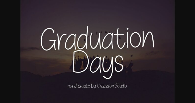 Graduation Day Font Poster 3