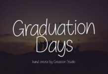 Graduation Day Font Poster 1