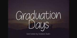 Graduation Day Font Poster 1