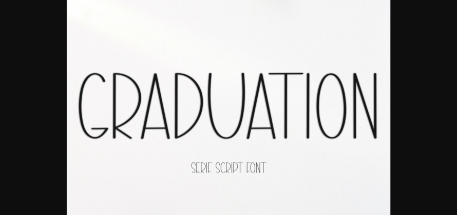 Graduation Font Poster 3