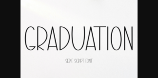 Graduation Font Poster 1