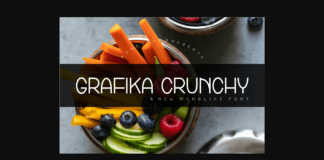 Grafika Crunchy Font Poster 1
