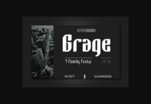 Grage Font Poster 1