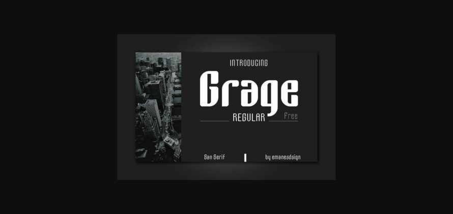 Grage Font Poster 2