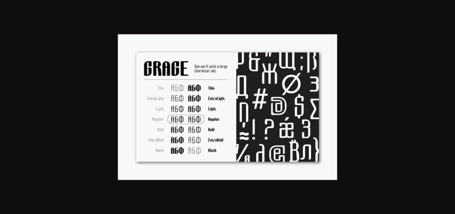 Grage Font Poster 5