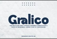 Gralico Font Poster 1