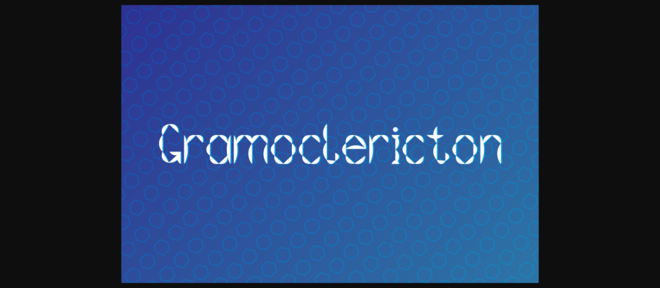 Gramoclericton Font Poster 1