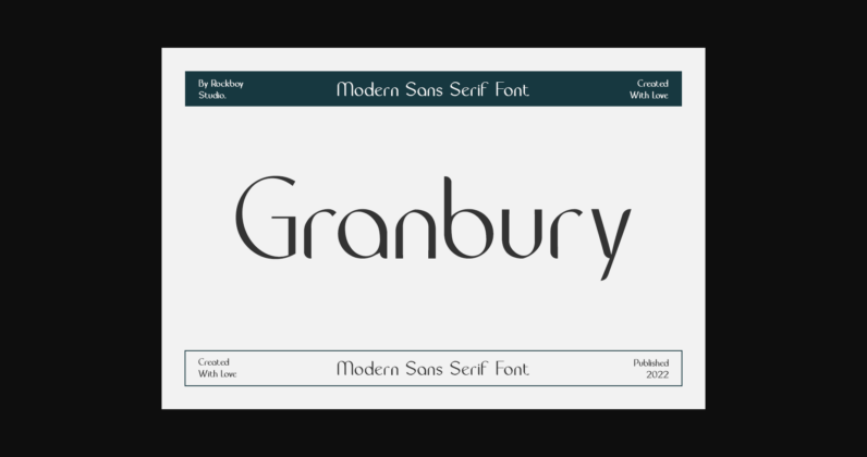 Granbury Font Poster 3