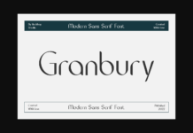 Granbury Font Poster 1