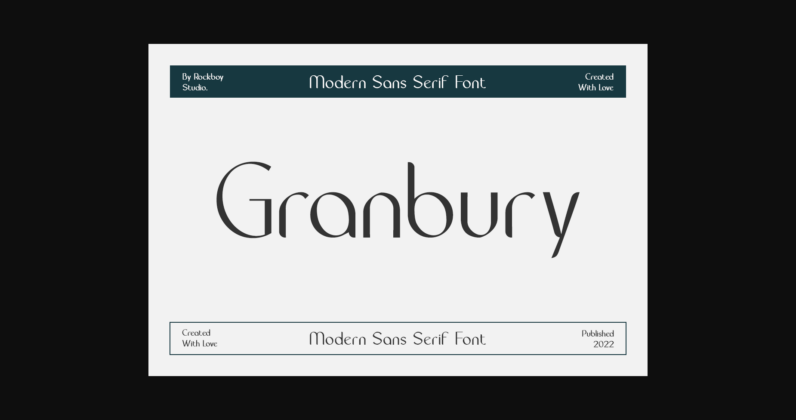 Granbury Font Poster 1