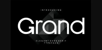 Grand Font Poster 1