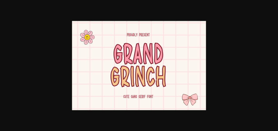 Grand Grinch Font Poster 3