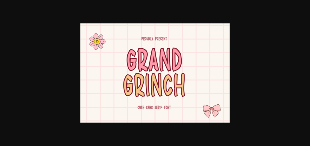 Grand Grinch Font Poster 1