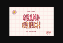 Grand Grinch Font Poster 1