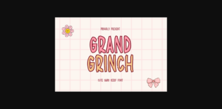 Grand Grinch Font Poster 1