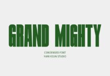 Grand Mighty Font Poster 1