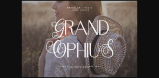 Grand Ophius Font Poster 1