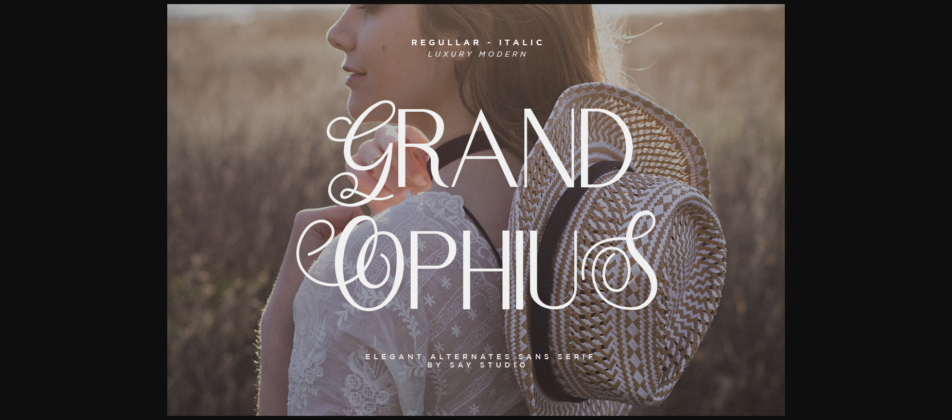 Grand Ophius Font Poster 1