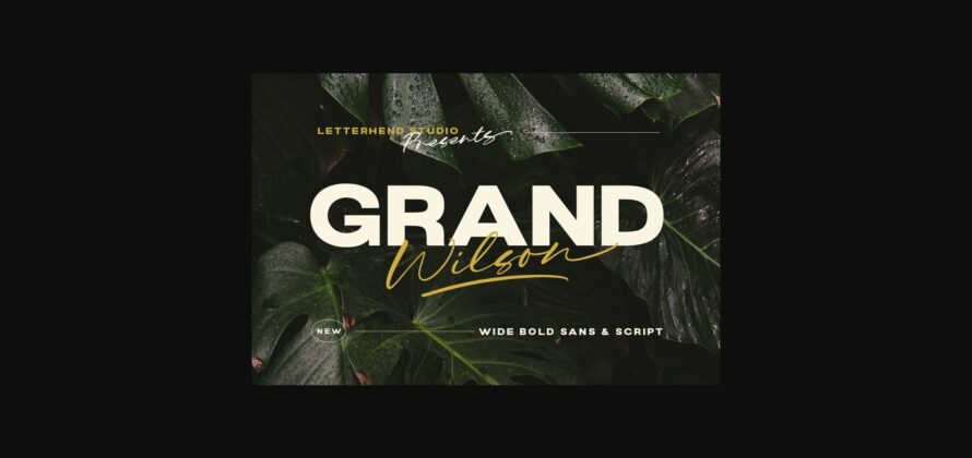 Grand Wilson Font Poster 3