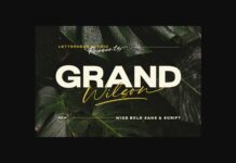 Grand Wilson Font Poster 1