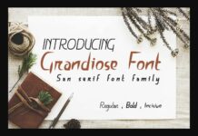 Grandiose Font Poster 1