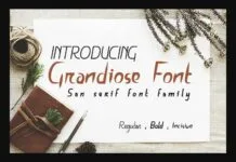 Grandiose Font Grandiose Font Poster 1