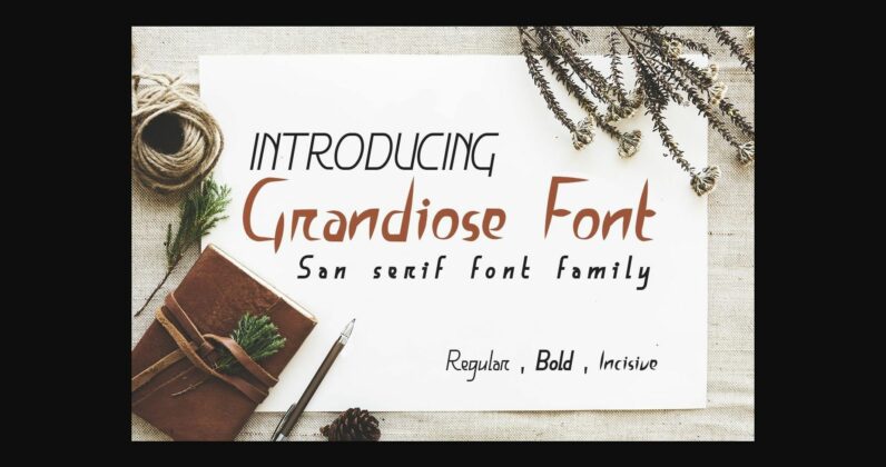 Grandiose Font Poster 1