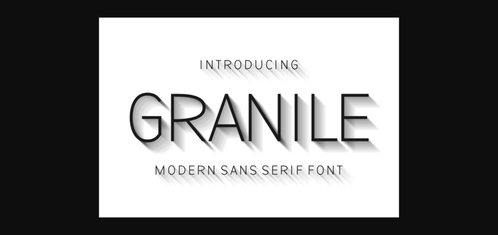 Granile Font Poster 1