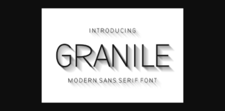 Granile Font Poster 1