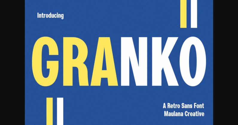 Granko Font Poster 1