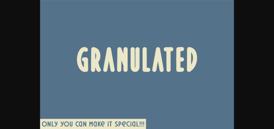 Granulated Font Poster 3
