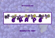 Grape Font Poster 1