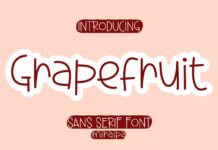 Grapefruit Font Poster 1