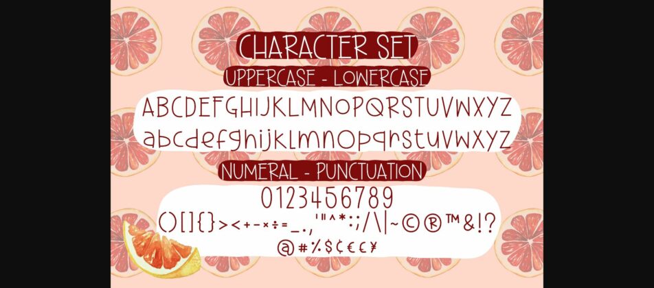 Grapefruit Font Poster 7