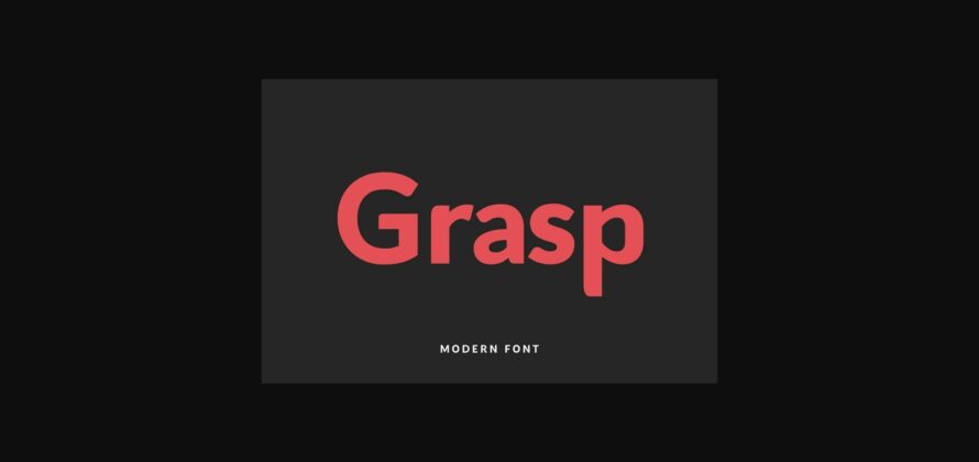 Grasp Font Poster 3