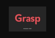 Grasp Font Poster 1