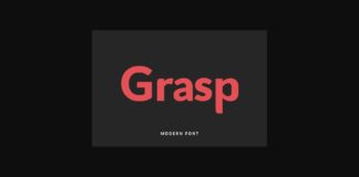 Grasp Font Poster 1