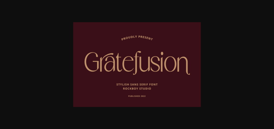 Gratefusion Font Poster 3