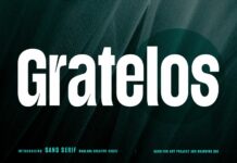 Gratelos Font Poster 1