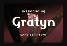 Gratyn Font Gratyn Font Poster 1